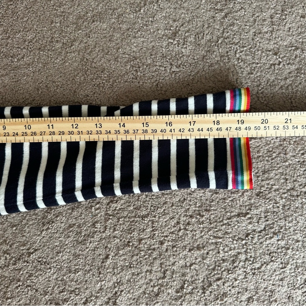 Talbots NAVY Rainbow Cuff Nautical Cape COD Old Money Fisherman 100% Cotton - Picture 10 of 10